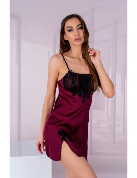 Zmysłowa koszulka damska jusona cllaret burgundy bordowy collection livco corsetti fashion Livia Corsetti