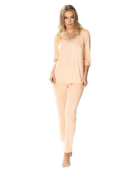 Dwuczęściowa pajamas vivien women's 3/4 sleeve Mewa