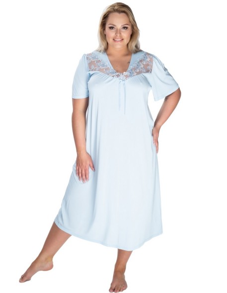 Koszula nocna z koronką plus size Mewa Diana Summer 