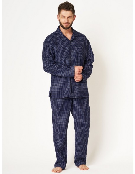 Men's flannel pajamas Key MNS 457 